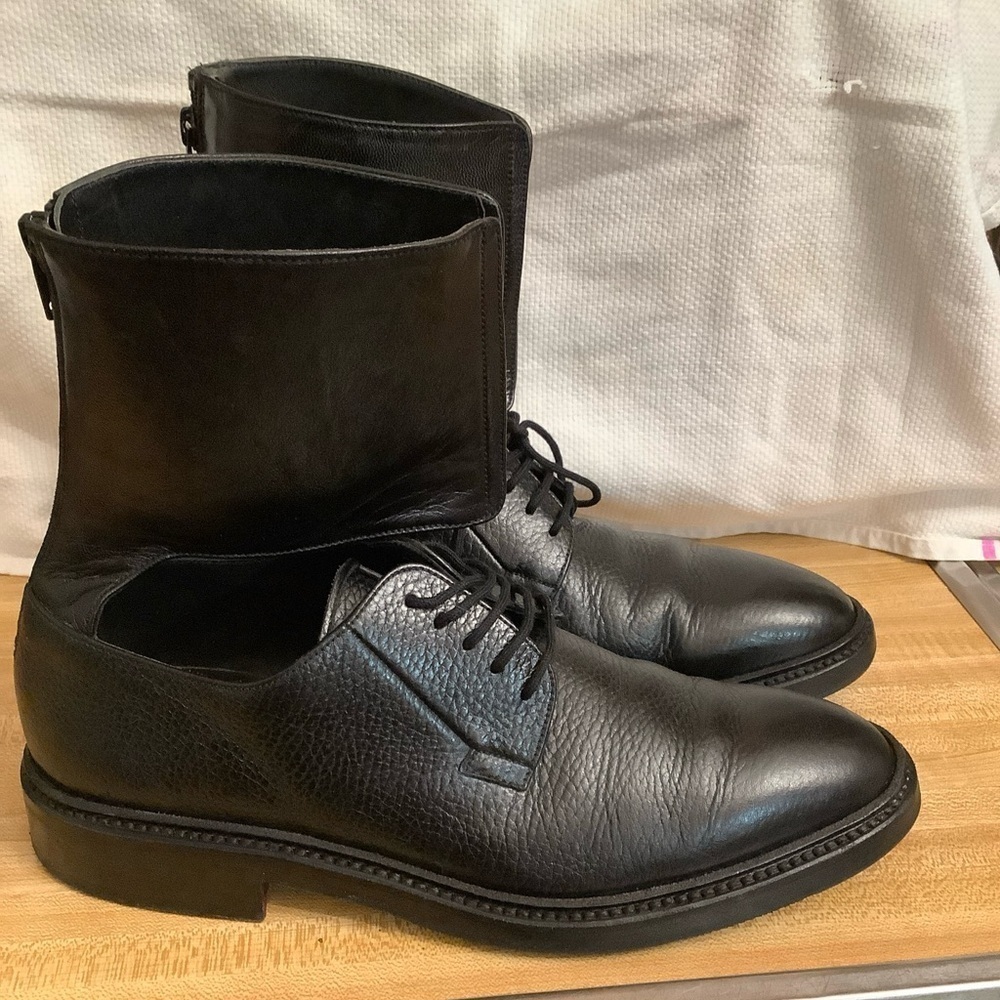 RARE Yang Li Black Leather Ankle Cuff Derby Unisex Shoes Sz. 40Eu / 10-W… - Picture 6 of 16